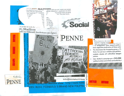 Social Penne, Visual Poem by Matthew Stolte
